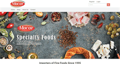 Desktop Screenshot of macarfoods.com